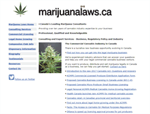 Tablet Screenshot of marijuanalaws.ca